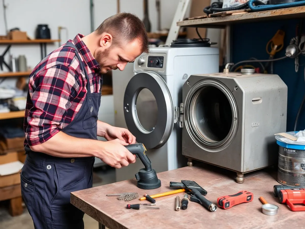 Réparation d'une machine à laver par un technicien, réparateur de lave-linge ASD Electronique à Perpignan